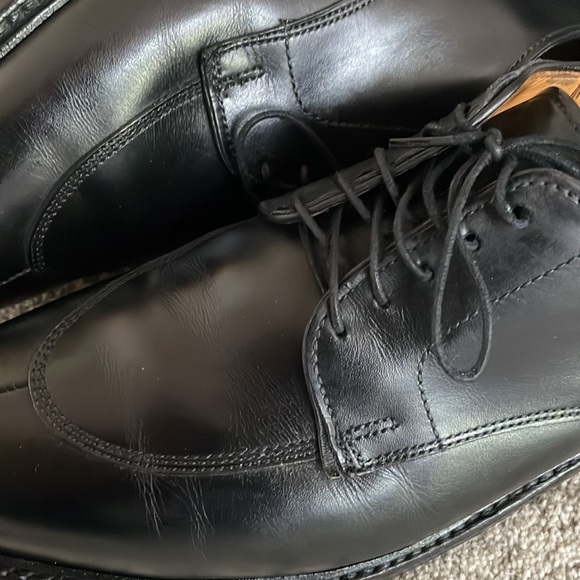 Allen Edmonds 11.5 AA narrow black patent leather Walton split toe dress shoes - Picture 8 of 8